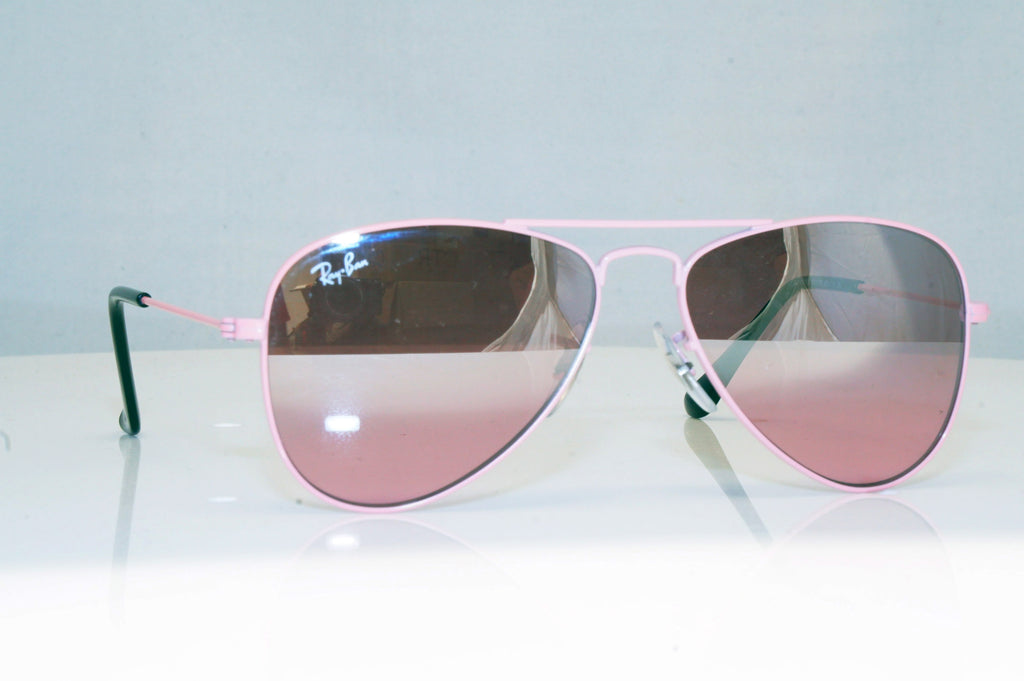 RAY-BAN Boys Girls Mirror Designer Sunglasses Pink Aviator RJ 9506 211/7E 17940