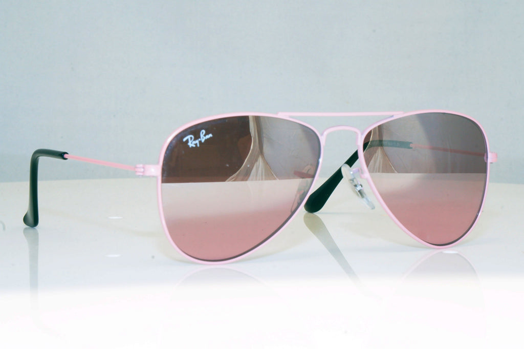 RAY-BAN Boys Girls Mirror Designer Sunglasses Pink Aviator RJ 9506 211/7E 17940