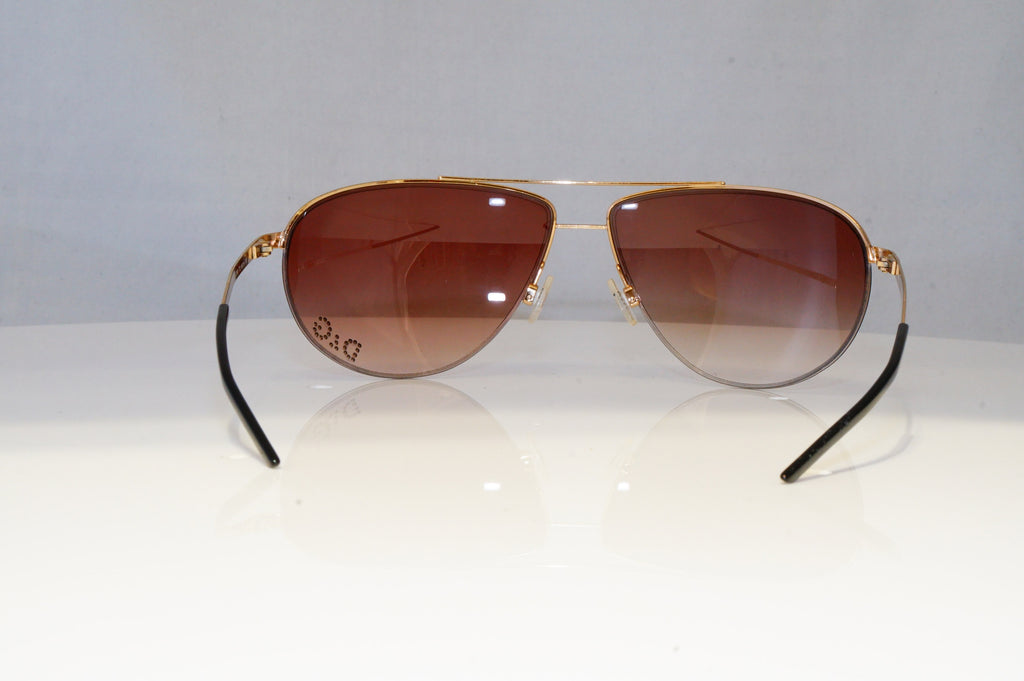 DOLCE & GABBANA Mens Womens Diamante Sunglasses Gold Wrap D&G 2166 772 20911