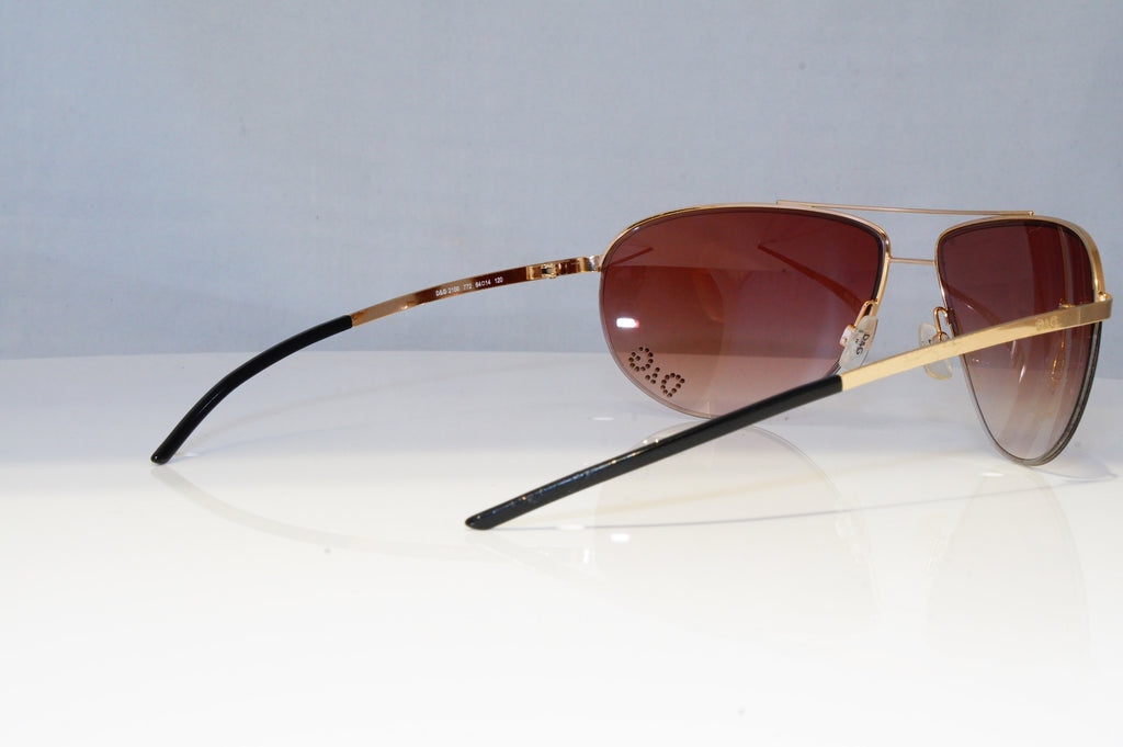 DOLCE & GABBANA Mens Womens Diamante Sunglasses Gold Wrap D&G 2166 772 20911