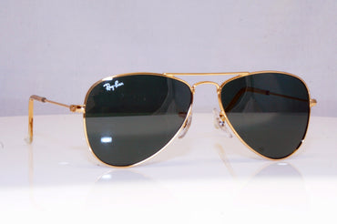 RAY-BAN Boys Girls Designer Sunglasses Gold Aviator RJ 9506 223/71 17700