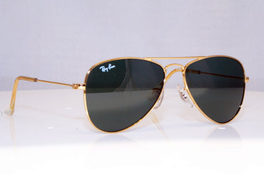 RAY-BAN Boys Girls Designer Sunglasses Gold Aviator RJ 9506 223/71 17937