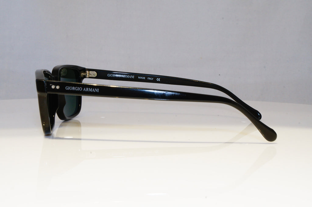 GIORGIO ARMANI Mens Vintage Designer Sunglasses Black Rectangle 352 020 20892