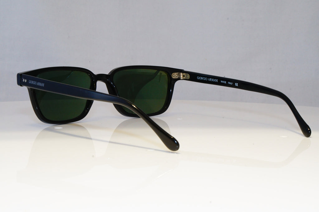 GIORGIO ARMANI Mens Vintage Designer Sunglasses Black Rectangle 352 020 20892