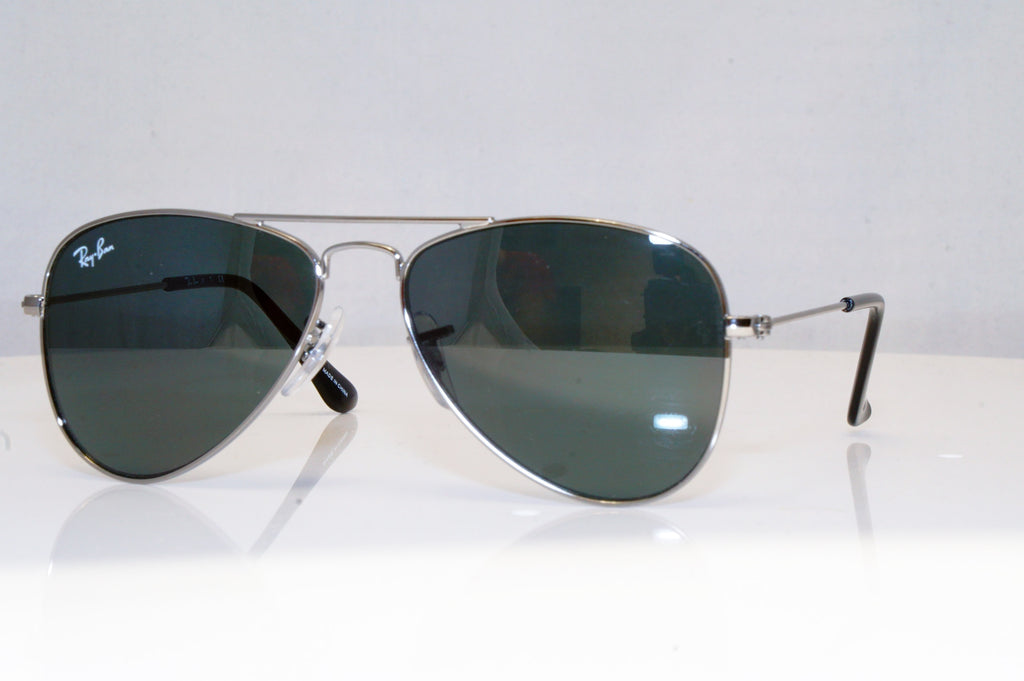 RAY-BAN Boys Girls Designer Sunglasses Silver Aviator RJ 9506 200/71 17734