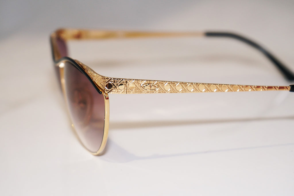DIOR 1990 Vintage Womens Designer Sunglasses Gold Butterfly 2762 49 16658