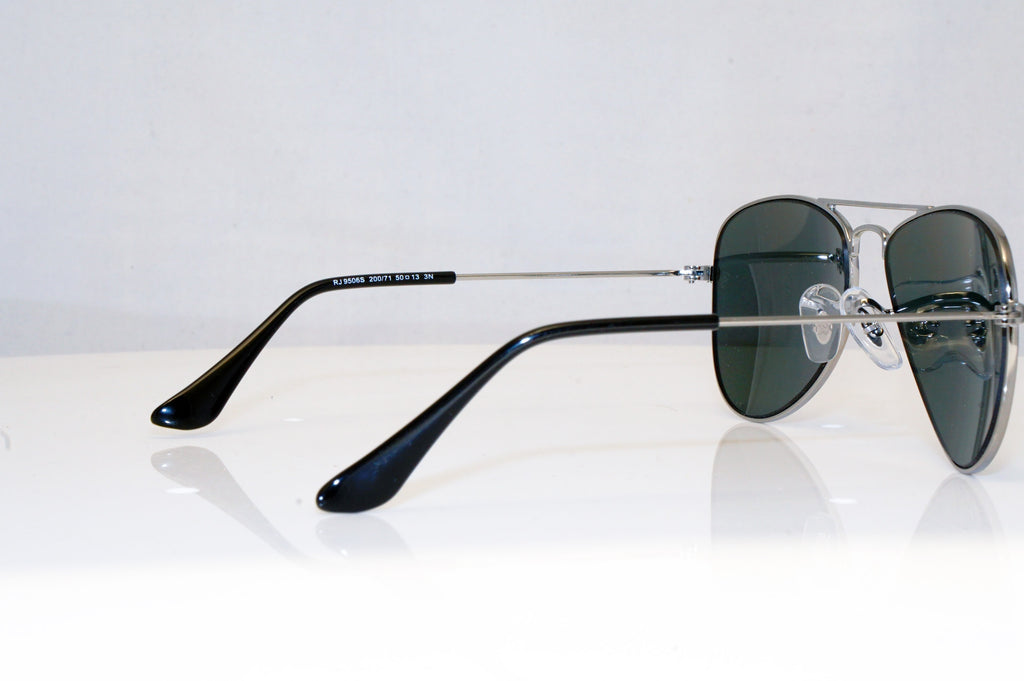 RAY-BAN Boys Girls Designer Sunglasses Silver Aviator RJ 9506 200/71 17734