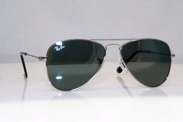RAY-BAN Boys Girls Designer Sunglasses Silver Aviator RJ 9506 200/71 17941