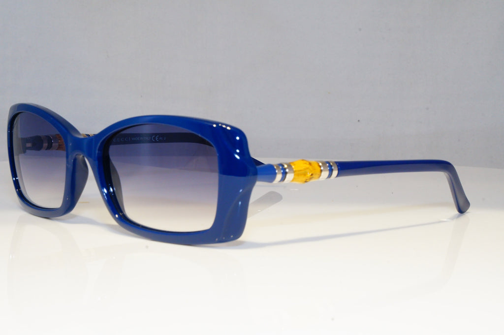 GUCCI Womens Designer Sunglasses Blue Rectangle BAMBOO GG 3194 IP1U3 20792
