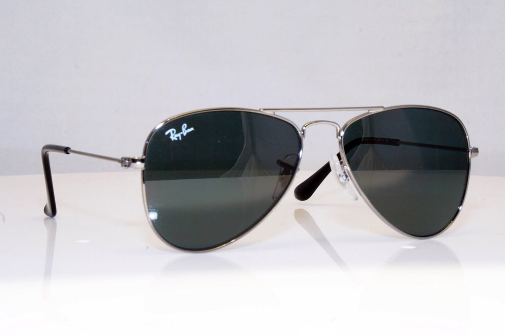 RAY-BAN Boys Girls Designer Sunglasses Silver Aviator RJ 9506 200/71 17734