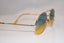CAZAL 1990 Vintage Mens Womens Designer Sunglasses Gold Hexagon 161 1 16786