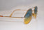 BUGATTI 1980 Vintage Mens Designer Sunglasses Gold Aviator 130 1 16816