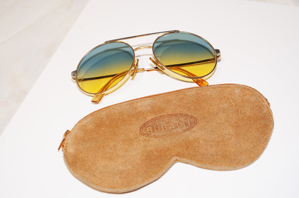 CAZAL 1990 Vintage Mens Womens Designer Sunglasses Gold Hexagon 161 1 16786