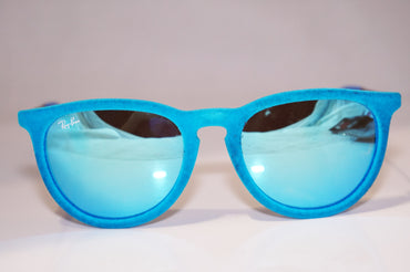 RAY-BAN Womens Designer Flash Mirror Sunglasses Blue Velvet Erika RB 4171 14758