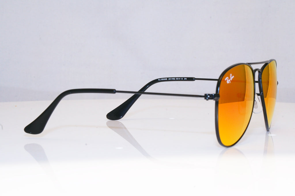 RAY-BAN Boys Girls Mirror Designer Sunglasses Orange Aviator RJ 9506 2016Q 17703