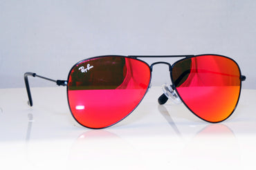 RAY-BAN Boys Girls Mirror Designer Sunglasses Orange Aviator RJ 9506 2016Q 17703