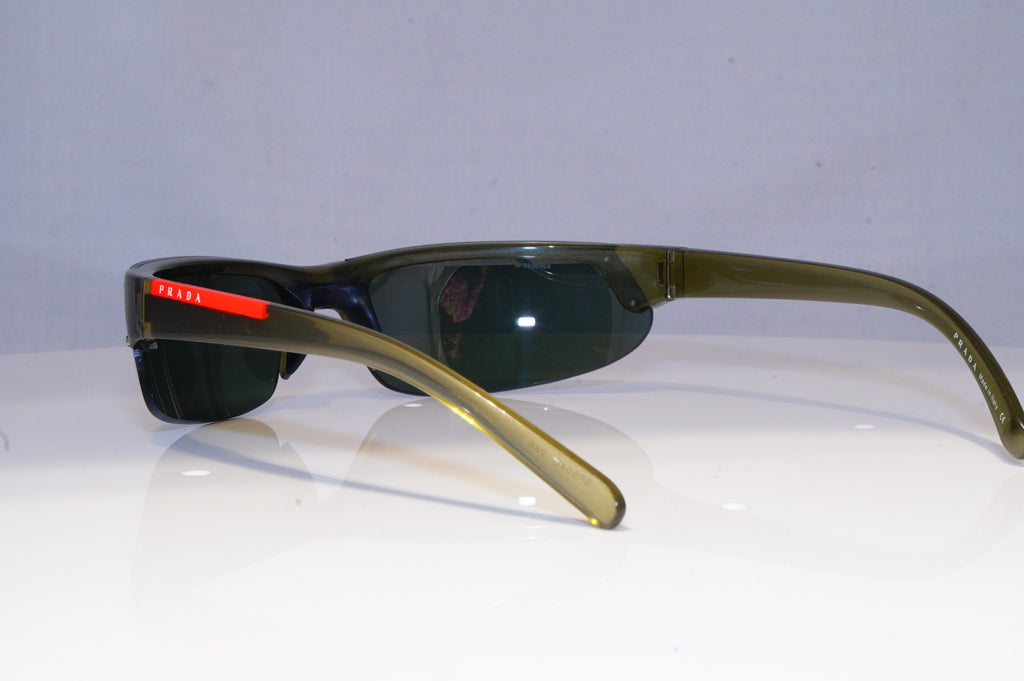 PRADA Mens Vintage 1990 Designer Sunglasses Grey Wrap SPS 04E 2AR-6T1 20182