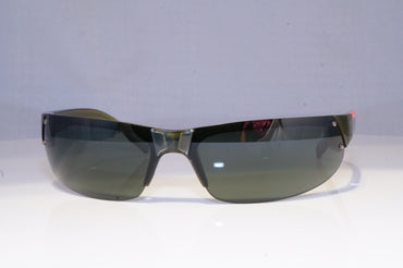 PRADA Mens Vintage 1990 Designer Sunglasses Grey Wrap SPS 04E 2AR-6T1 20182