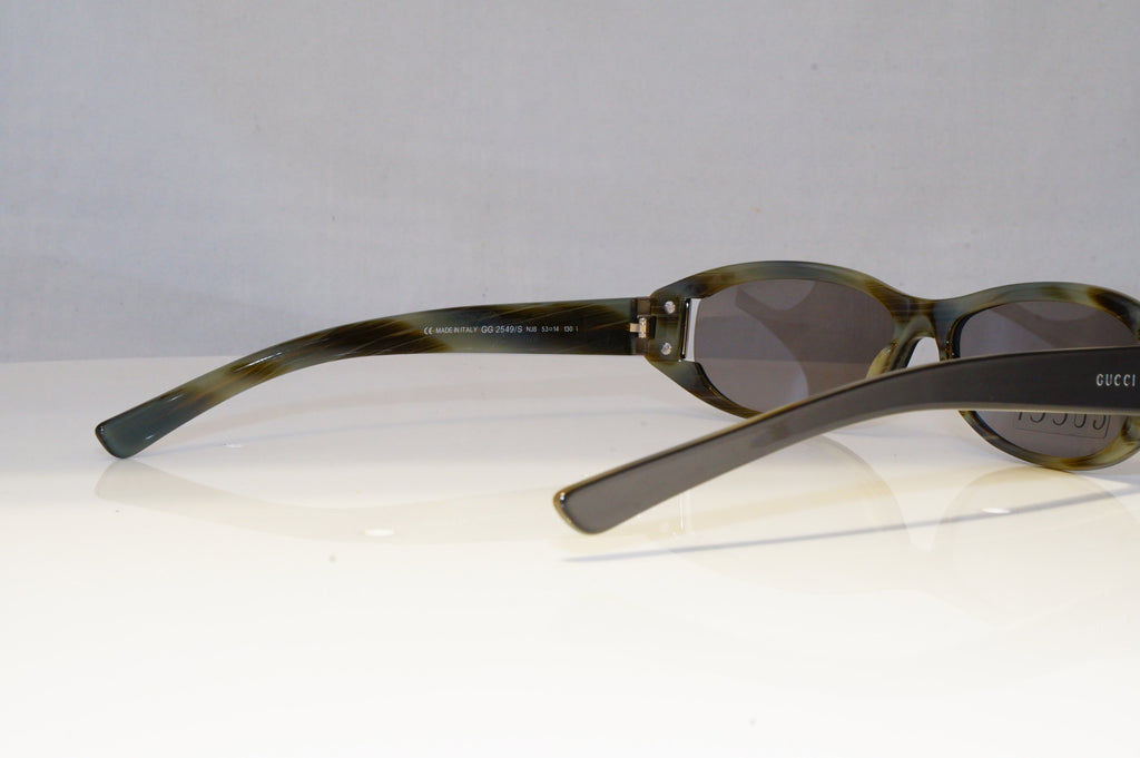 GUCCI Womens Vintage 1990 Designer Sunglasses Grey Rectangle GG 2549 NJ8 20766