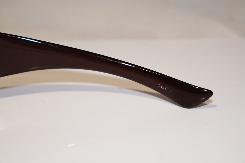 GUCCI Womens Designer Diamante Sunglasses Brown Shield GG 2525 BKMAZ 16639
