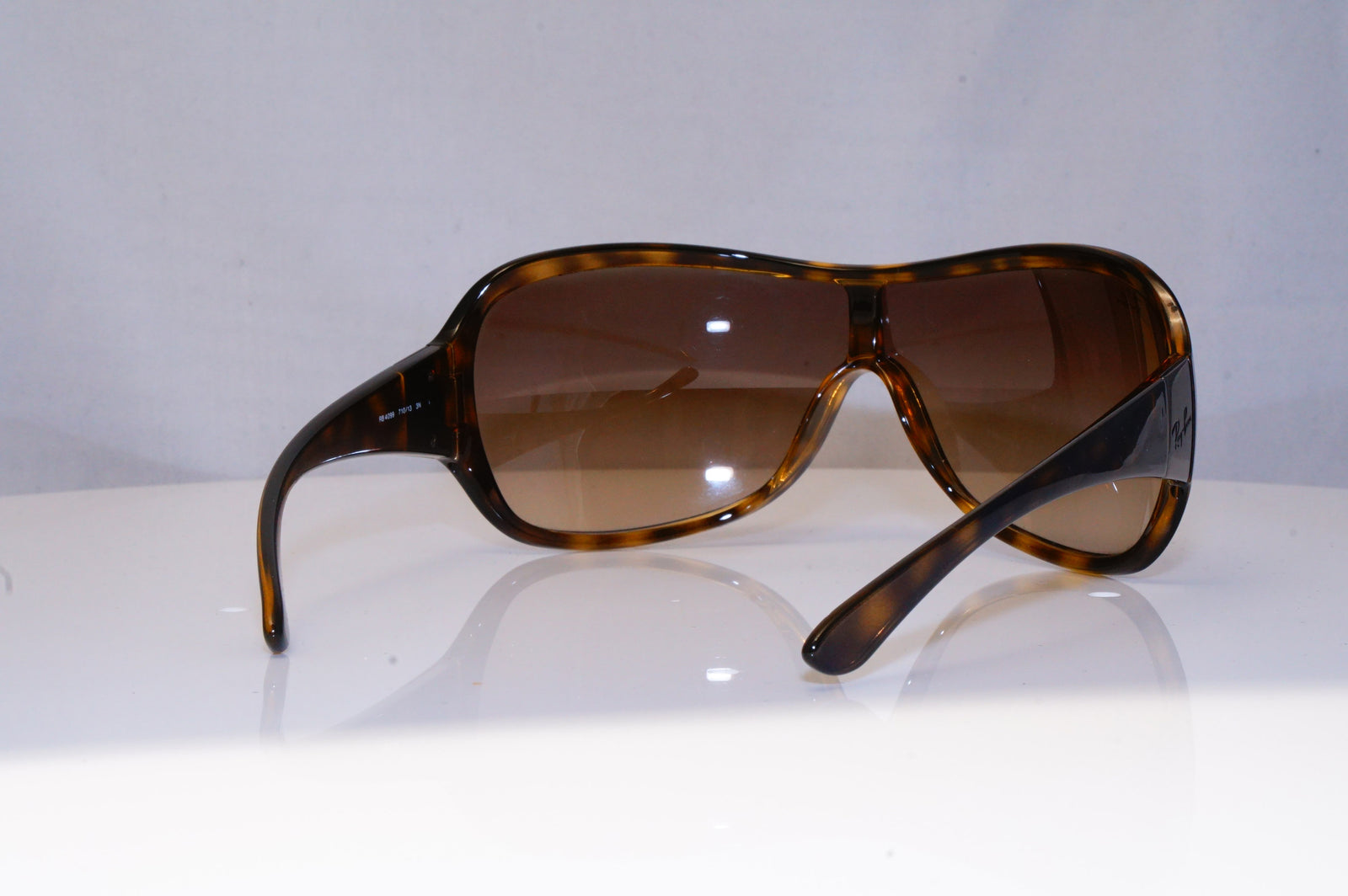 RAY BAN Womens Designer Sunglasses Brown Shield RB 4099 710 13