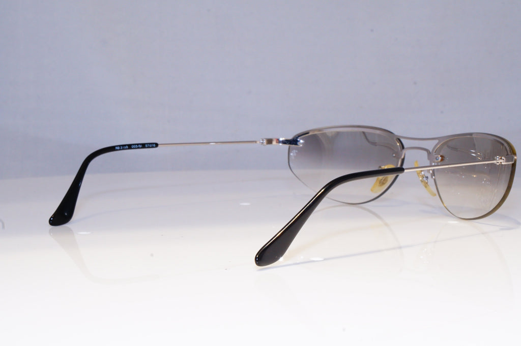 RAY-BAN Mens Vintage Designer Sunglasses Silver Rectangle RB 3155 003/6I 20173