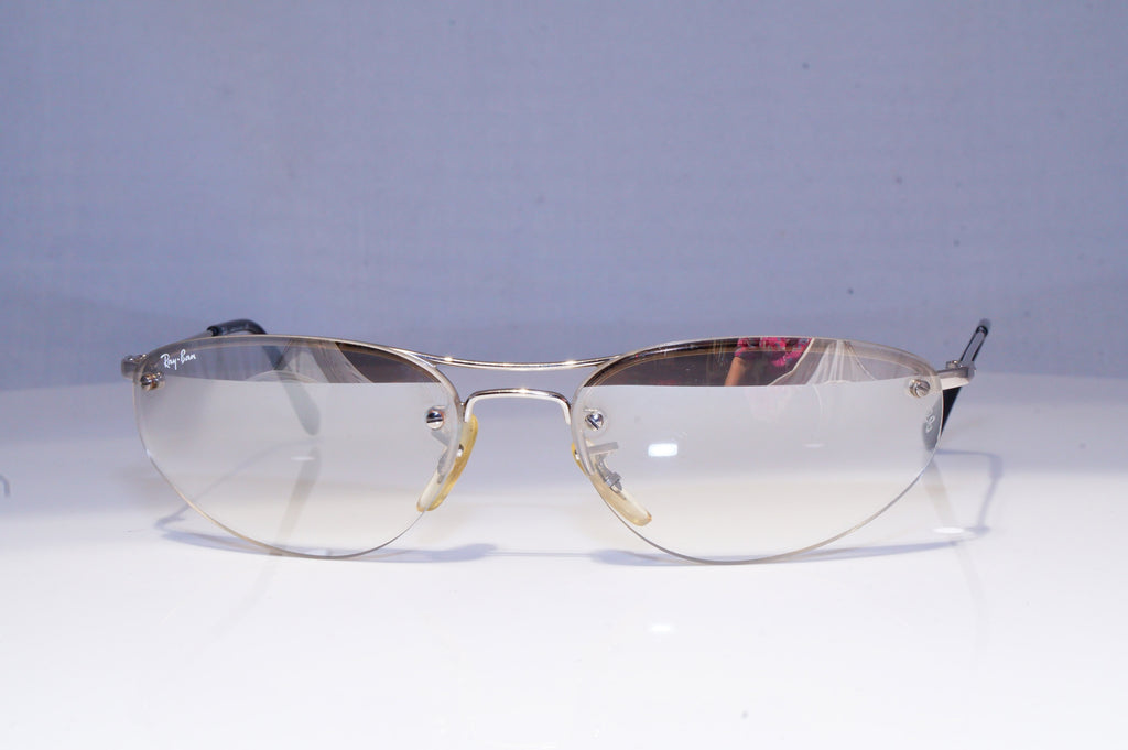 RAY-BAN Mens Vintage Designer Sunglasses Silver Rectangle RB 3155 003/6I 20173