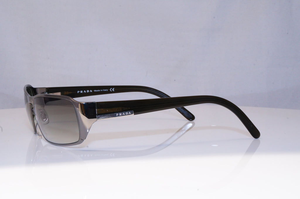 PRADA Mens Designer Sunglasses Silver Rectangle SPR 52F 5AV-4M1 19029
