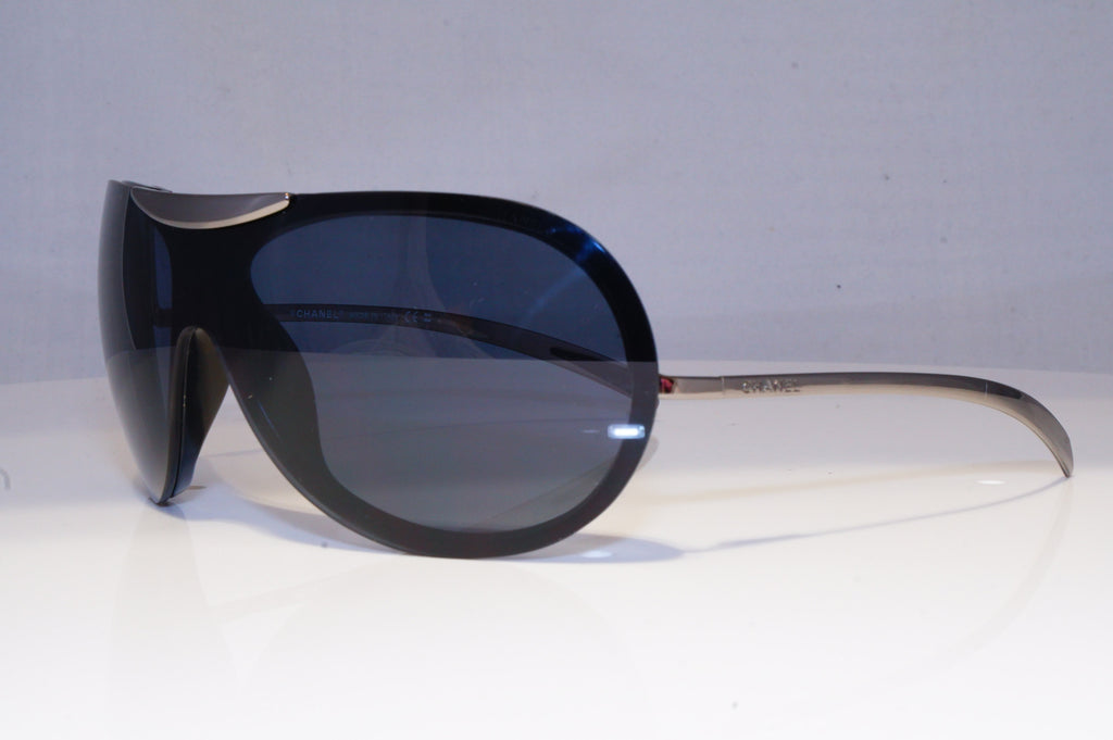 CHANEL Mens Womens Designer Sunglasses Silver Shield 6006 108/87 20176