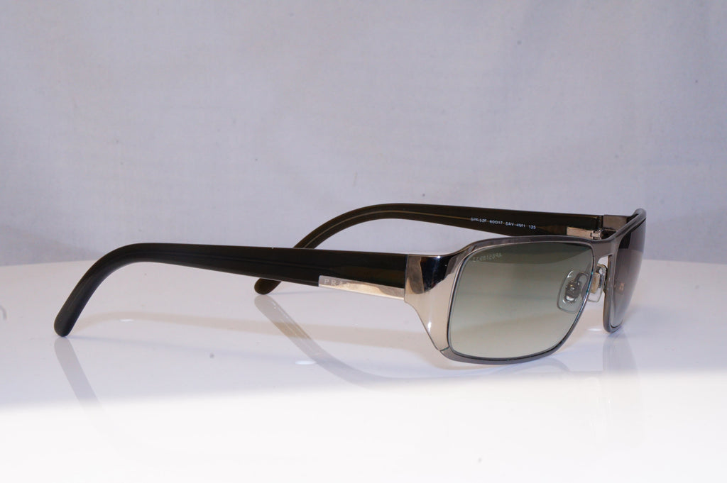 PRADA Mens Designer Sunglasses Silver Rectangle SPR 52F 5AV-4M1 19029