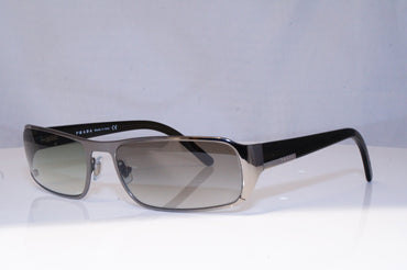 PRADA Mens Designer Sunglasses Silver Rectangle SPR 52F 5AV-4M1 19029