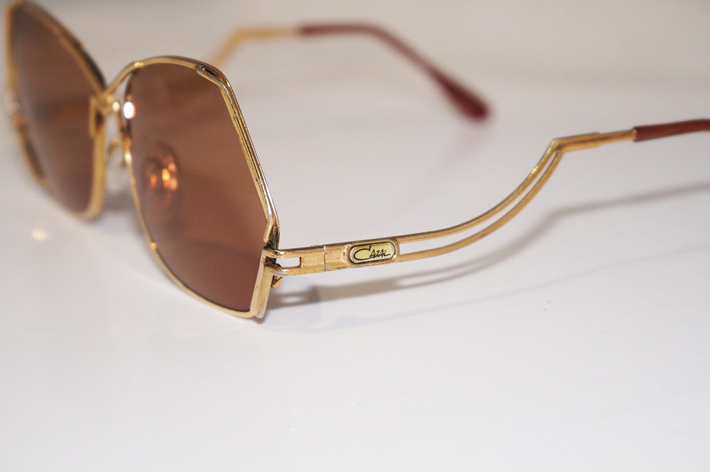 CAZAL 1990 Vintage Mens Womens Designer Sunglasses Gold Hexagon 161 1 16786