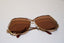 CAZAL 1990 Vintage Mens Womens Designer Sunglasses Gold Hexagon 161 1 16786