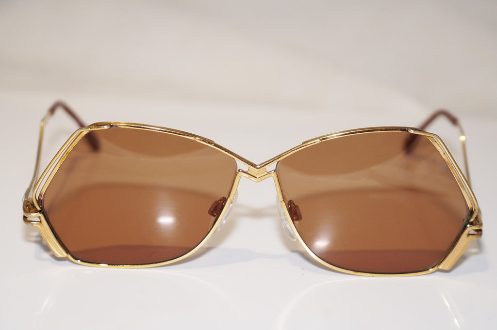 CAZAL 1990 Vintage Mens Womens Designer Sunglasses Gold Hexagon 161 1 16786