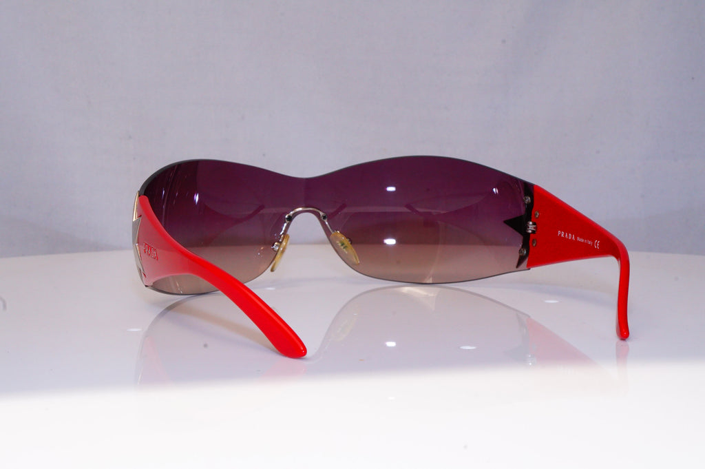 PRADA Mens Womens Designer Sunglasses Red Shield STAR SPR 72G 1BC-6S1 19012