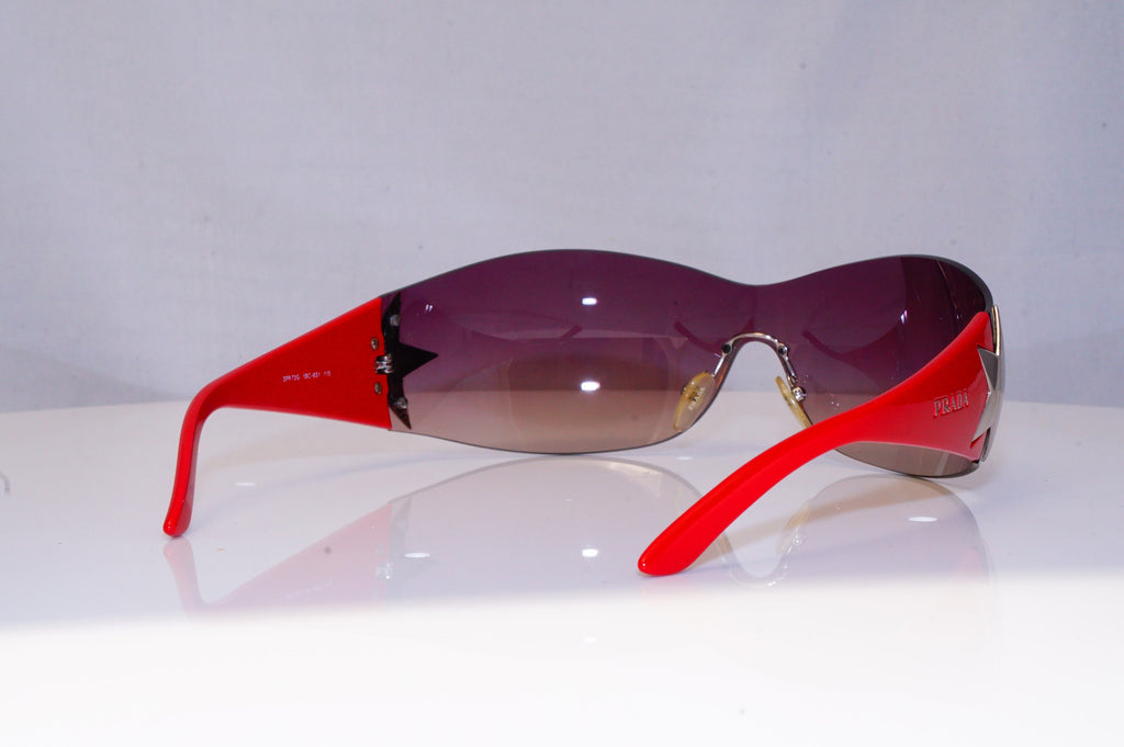 PRADA Mens Womens Designer Sunglasses Red Shield STAR SPR 72G 1BC-6S1 19012