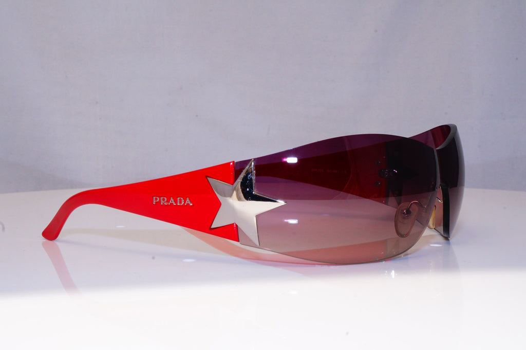 PRADA Mens Womens Designer Sunglasses Red Shield STAR SPR 72G 1BC-6S1 19012