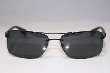 PRADA Mens Designer Sunglasses Black Rectangle SPS 56S 1BO-1A1 15019