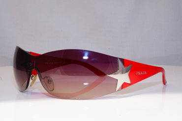 PRADA Mens Womens Designer Sunglasses Red Shield STAR SPR 72G 1BC-6S1 19012