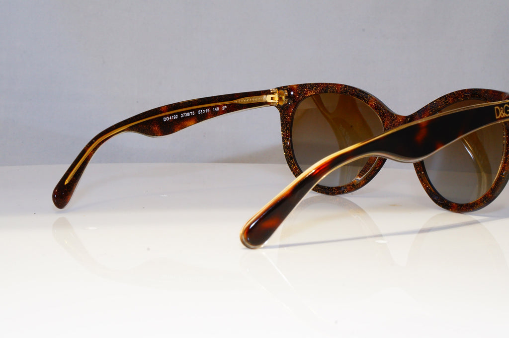 DOLCE & GABBANA Womens Polarized Designer Sunglasses Brown DG 4192 2738/T5 21049