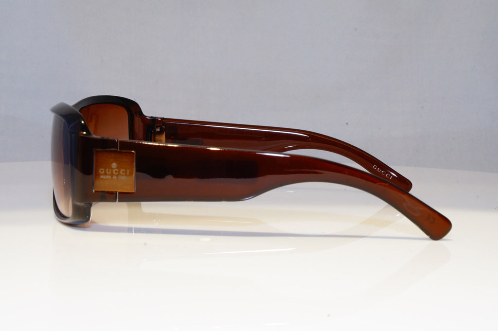 GUCCI Mens Vintage 1990 Designer Sunglasses Brown Rectangle GG 1563 REMS2 21060