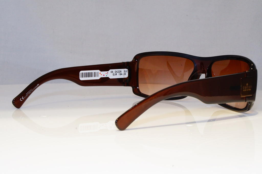 GUCCI Mens Vintage 1990 Designer Sunglasses Brown Rectangle GG 1563 REMS2 21060