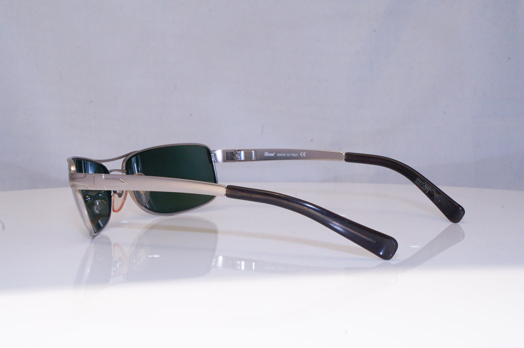 PERSOL Mens Mirror Designer Sunglasses Silver Rectangle 2151-S 523/40 18993