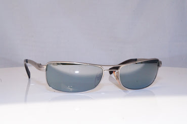 PERSOL Mens Mirror Designer Sunglasses Silver Rectangle 2151-S 523/40 18993
