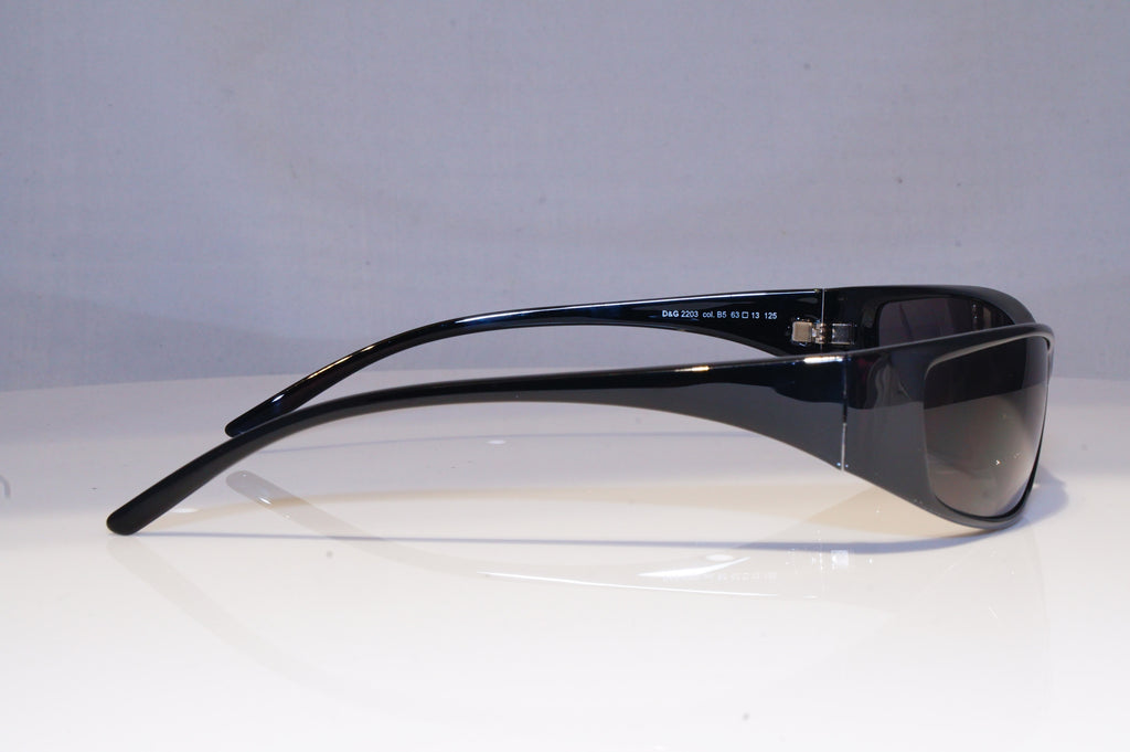 DOLCE & GABBANA Mens Designer Sunglasses Black Rectangle D&G 2203 B5 20187
