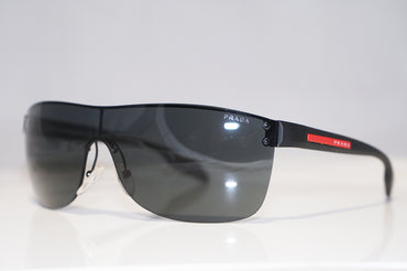PRADA Mens Designer Sunglasses Black Shield SPS 56P 1BO-1A1 15129
