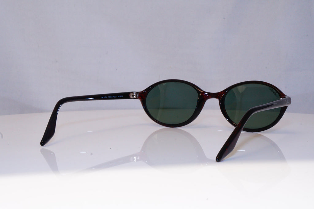 RAY-BAN Mens Unisex Vintage Designer Sunglasses Brown Oval RB 2005 W2835 19021