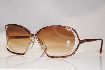 DIOR 1990 Vintage Womens Designer Sunglasses Gold Square 2499 42 16182