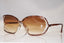 DIOR 1990 Vintage Womens Designer Sunglasses Gold Square 2499 42 16182