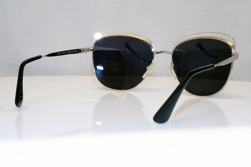 PRADA Womens Designer Sunglasses Silver Butterfly SPR 51T VAR-2B0 17733